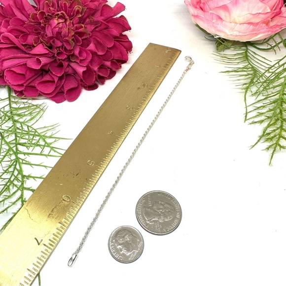 NEW⚜️Made In Italy Sterling Silver Chain Bracelet - Picture 5 of 6